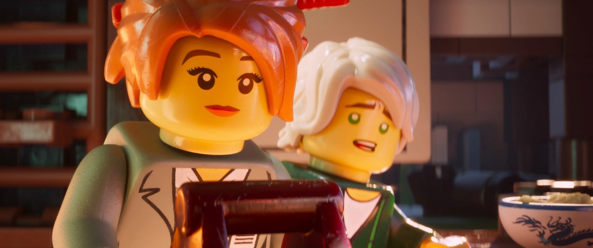 Koko and Lloyd from Warner Bros. Pictures' The Lego Ninjago Movie (2017)
