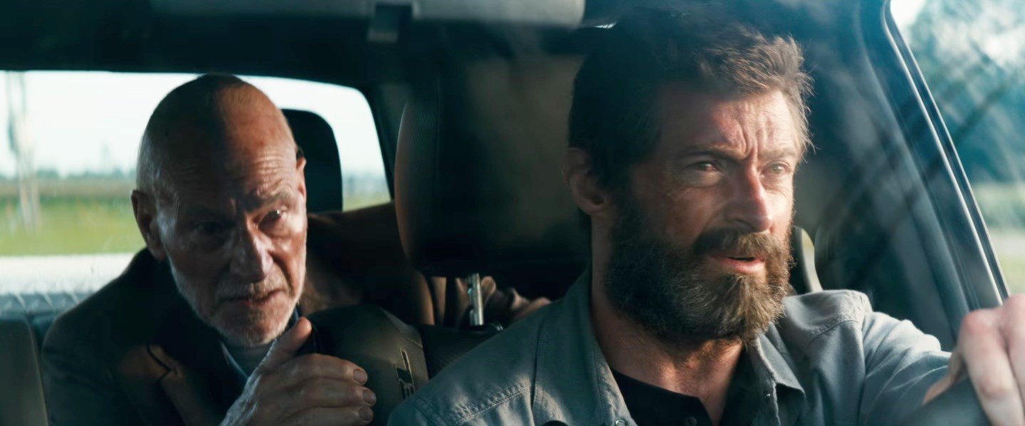 Patrick Stewart stars as Charles and Hugh Jackman stars as Logan in 20th Century Fox's Logan (2017)