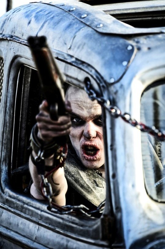 Nicholas Hoult stars as Nux in Warner Bros. Pictures' Mad Max: Fury Road (2015). Photo credit by Jasin Boland.