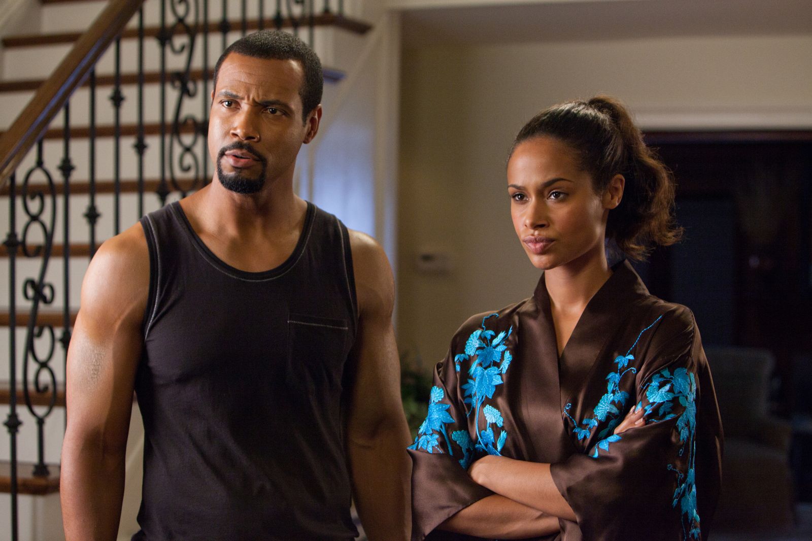 Isaiah Mustafa star as Calvin and Shannon Kane star as Kimberly in Lionsgate Films' Madea's Big Happy Family (2011)