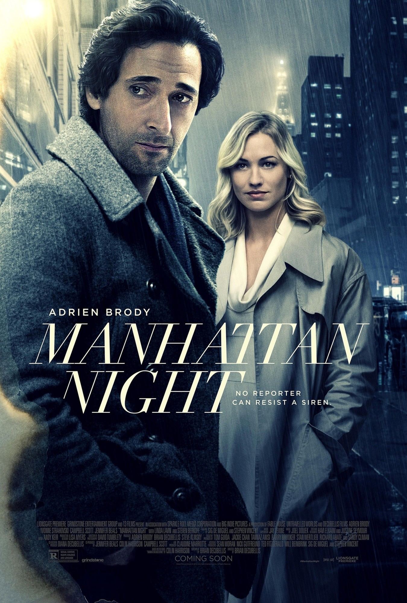 Poster of Lionsgate Premiere's Manhattan Night (2016)