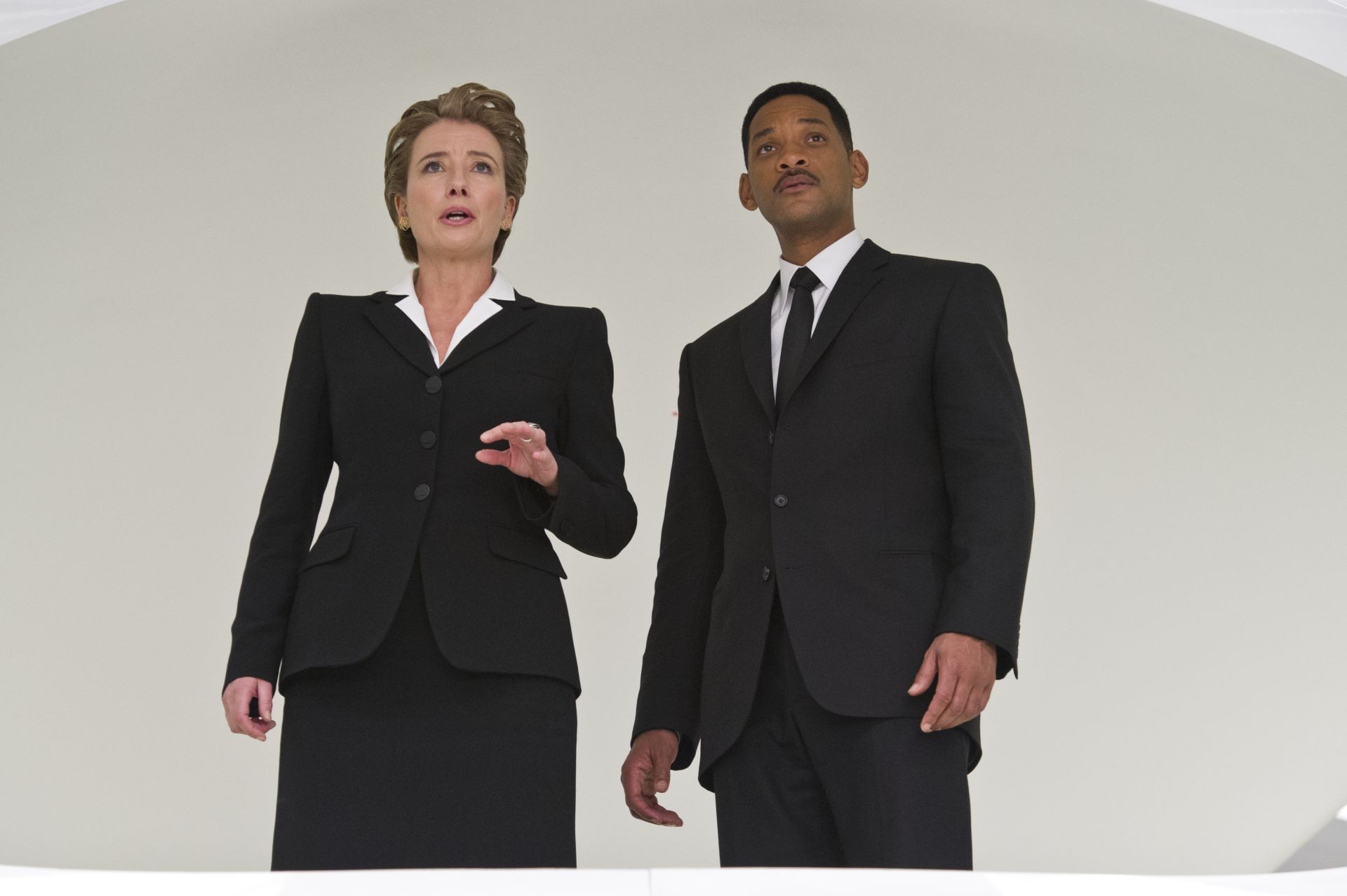 Emma Thompson stars as Young Agent O and Will Smith stars as Agent J in Columbia Pictures' Men in Black 3 (2012). Photo credit by Wilson Webb.