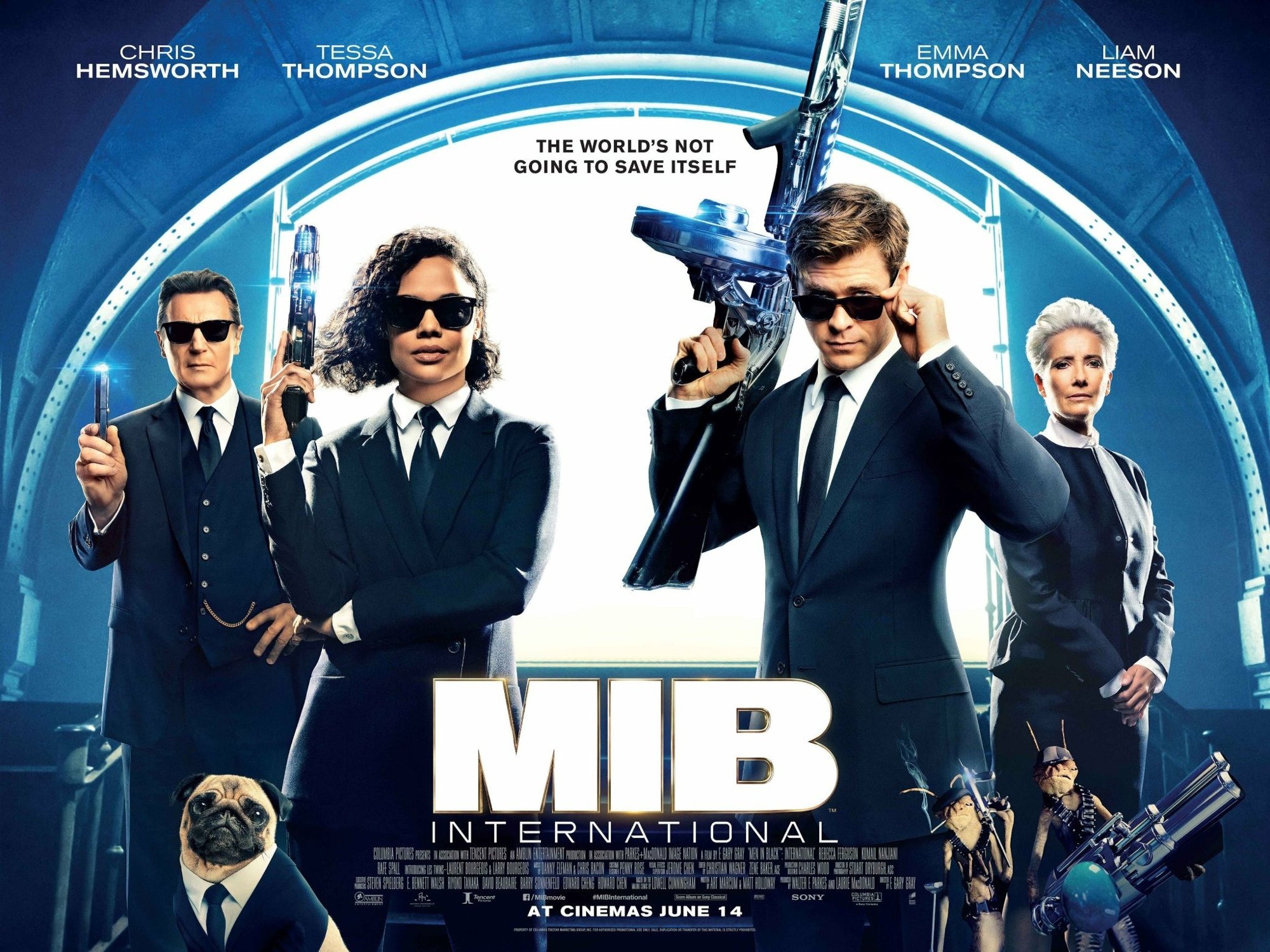 Poster of Columbia Pictures' Men in Black International (2019)
