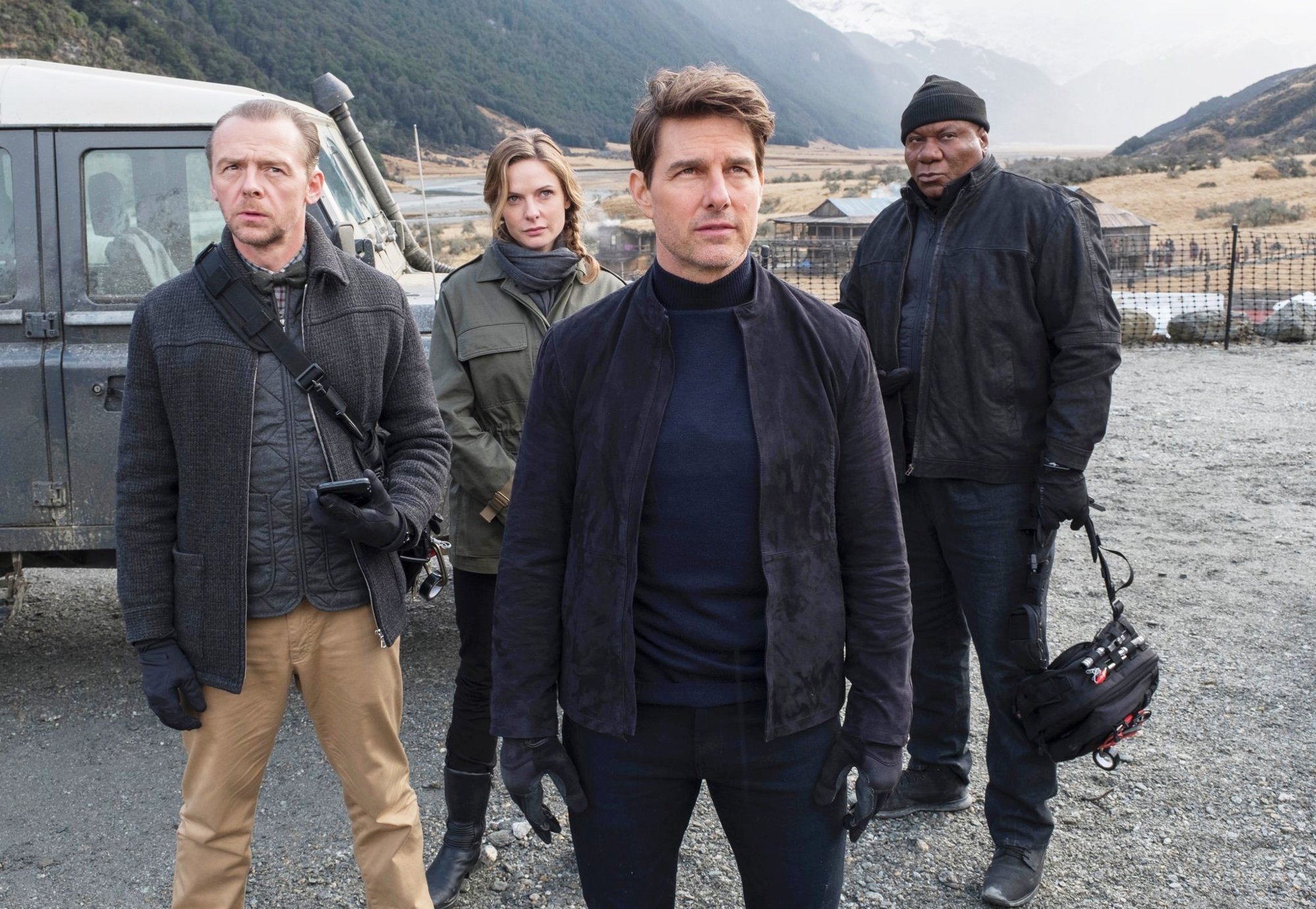 Simon Pegg, Rebecca Ferguson, Tom Cruise and Ving Rhames in Paramount Pictures' Mission: Impossible - Fallout (2018)