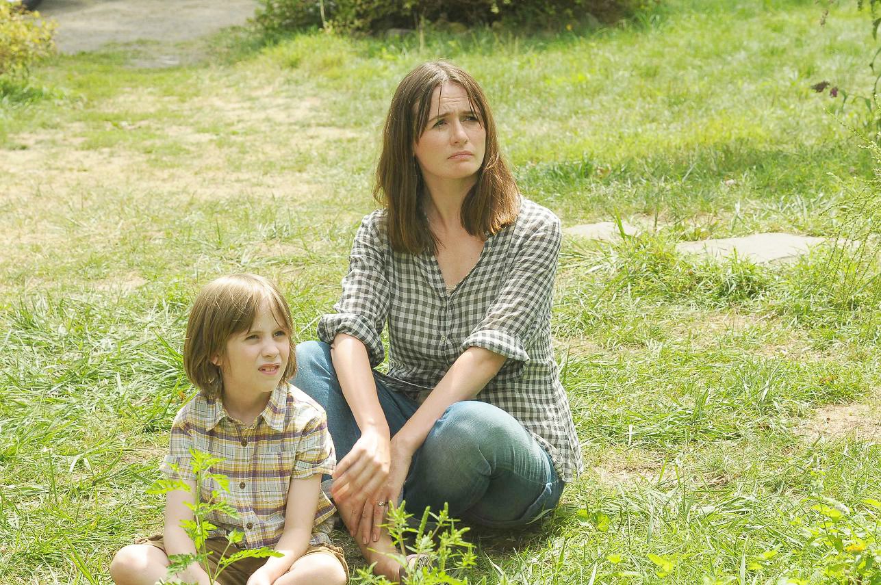 Matthew Mindler stars as River and Emily Mortimer stars as Liz in The Weinstein Company's Our Idiot Brother (2011)