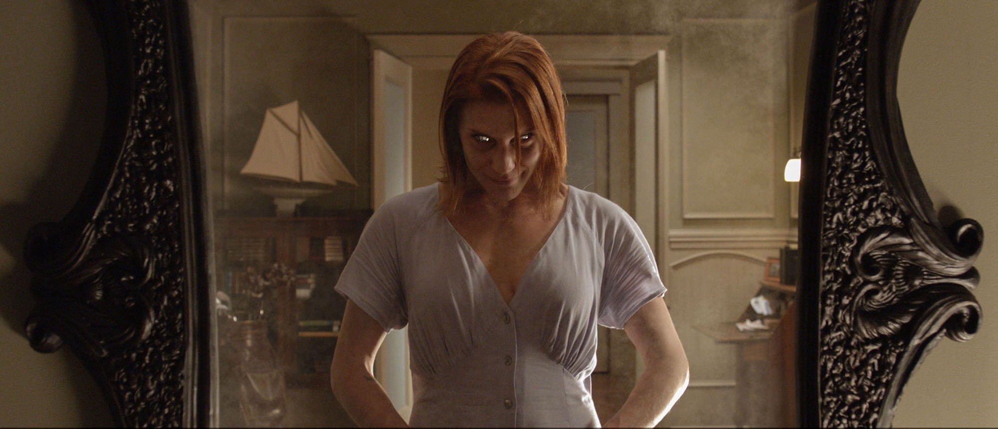 Katee Sackhoff stars as	Marie Russell  in Relativity Media's Oculus (2014). Photo credit by John Estes.