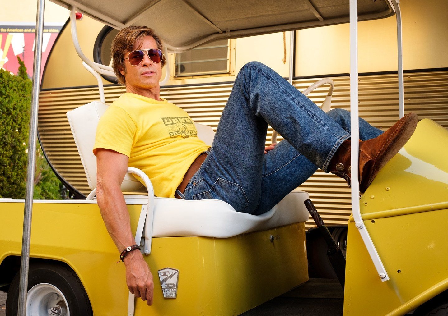 Brad Pitt stars as Cliff Booth in Sony Pictures' Once Upon a Time in Hollywood (2019)