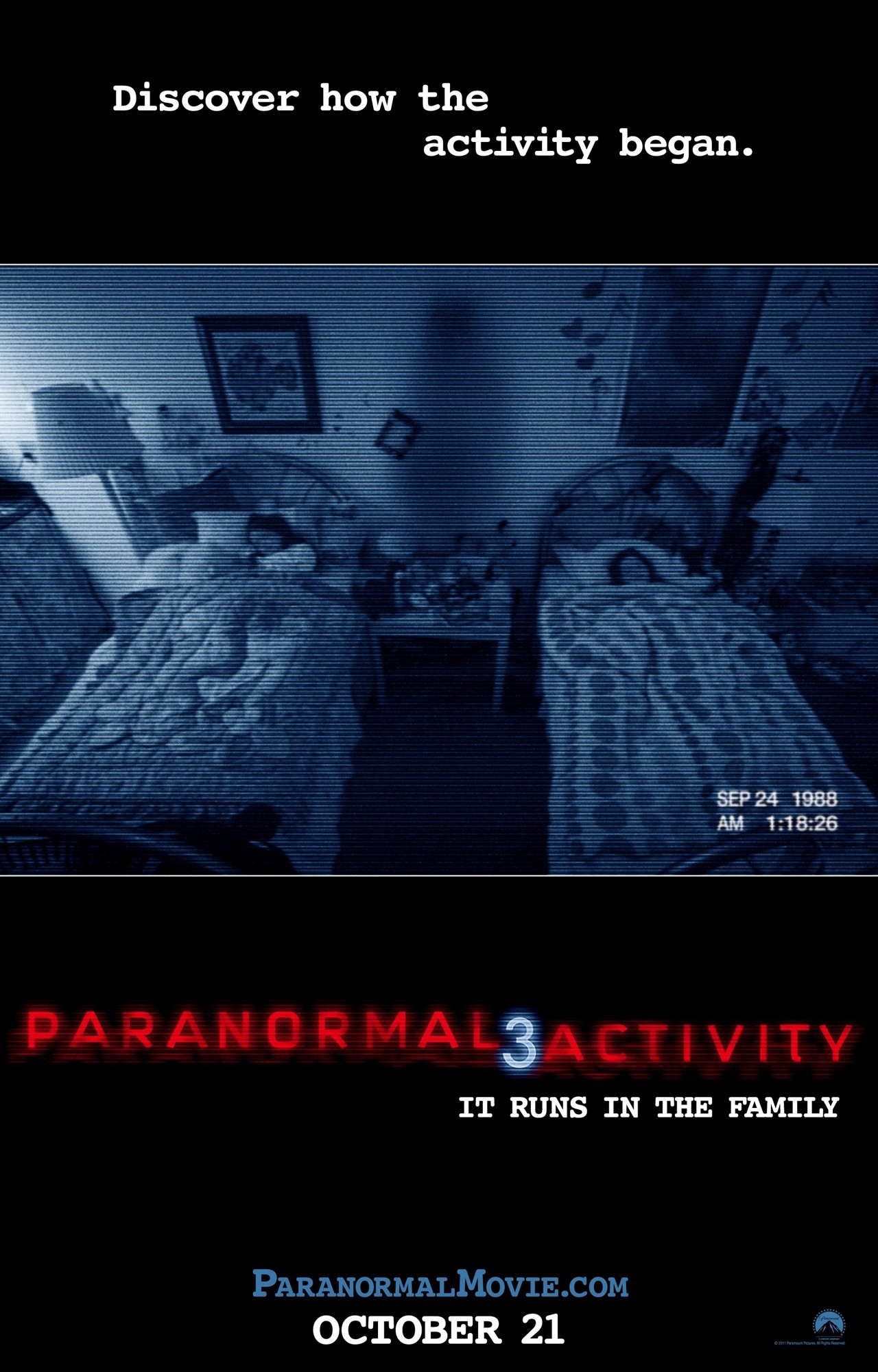 Poster of Paramount Pictures' Paranormal Activity 3 (2011)