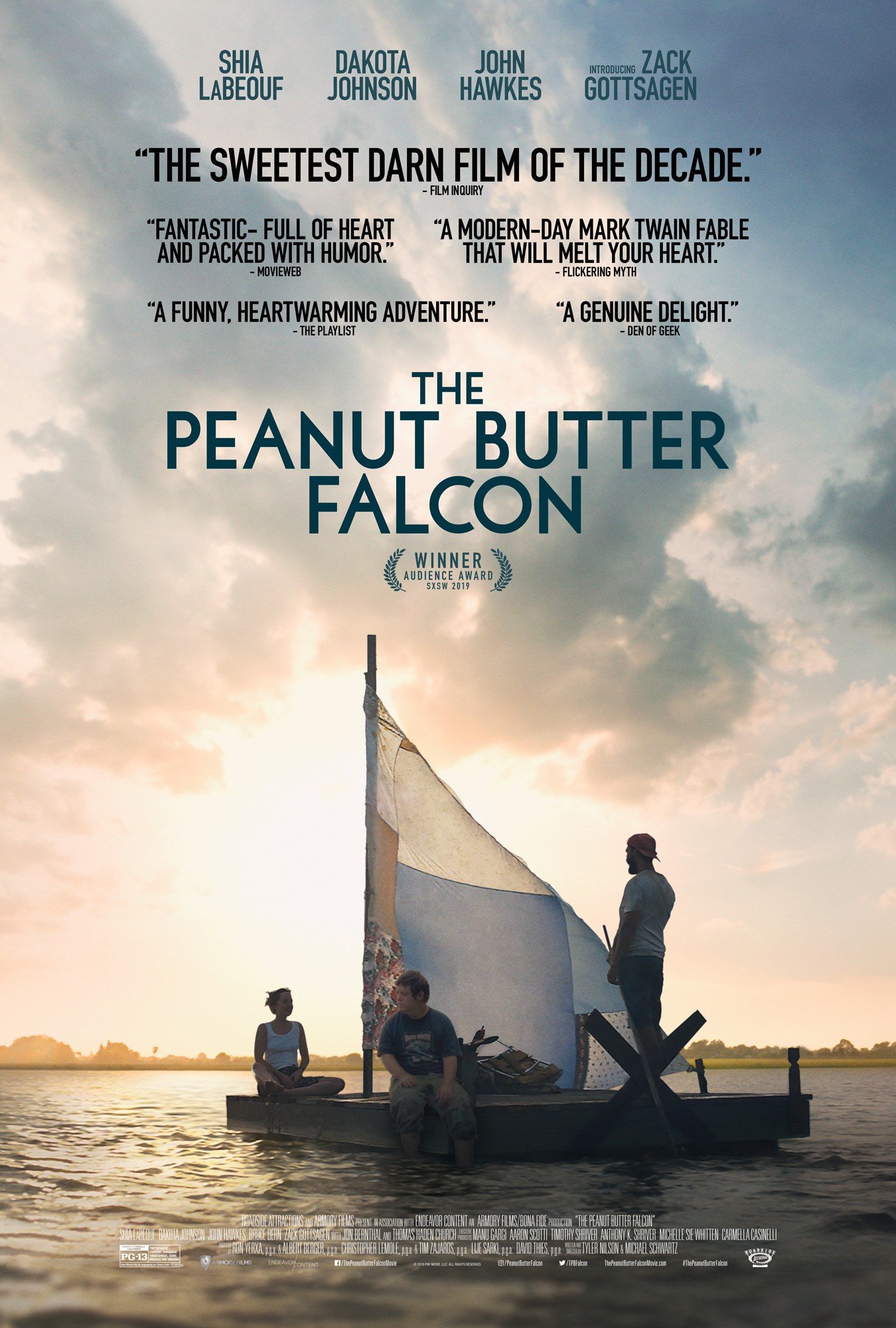 Poster of Roadside Attractions' The Peanut Butter Falcon (2019)
