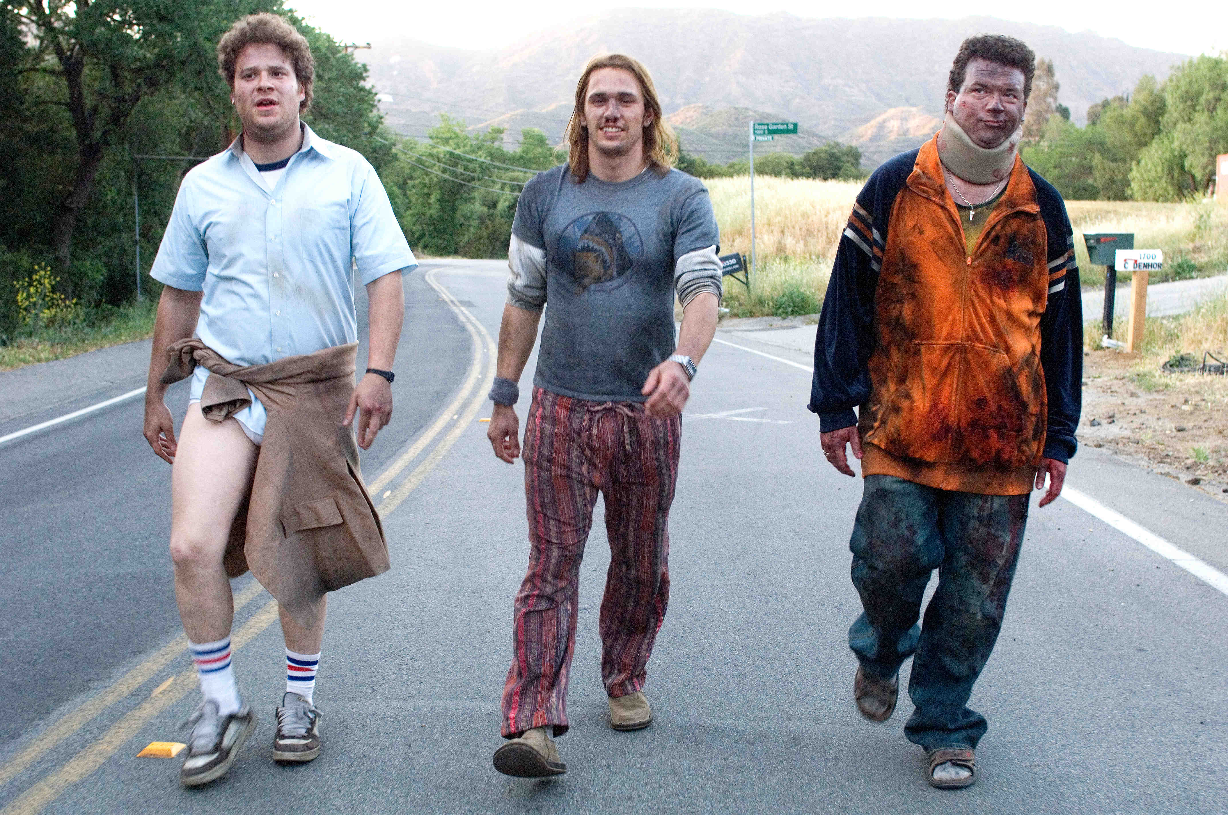 Seth Rogen, James Franco and Danny McBride in Columbia Pictures' Pineapple Express (2008)