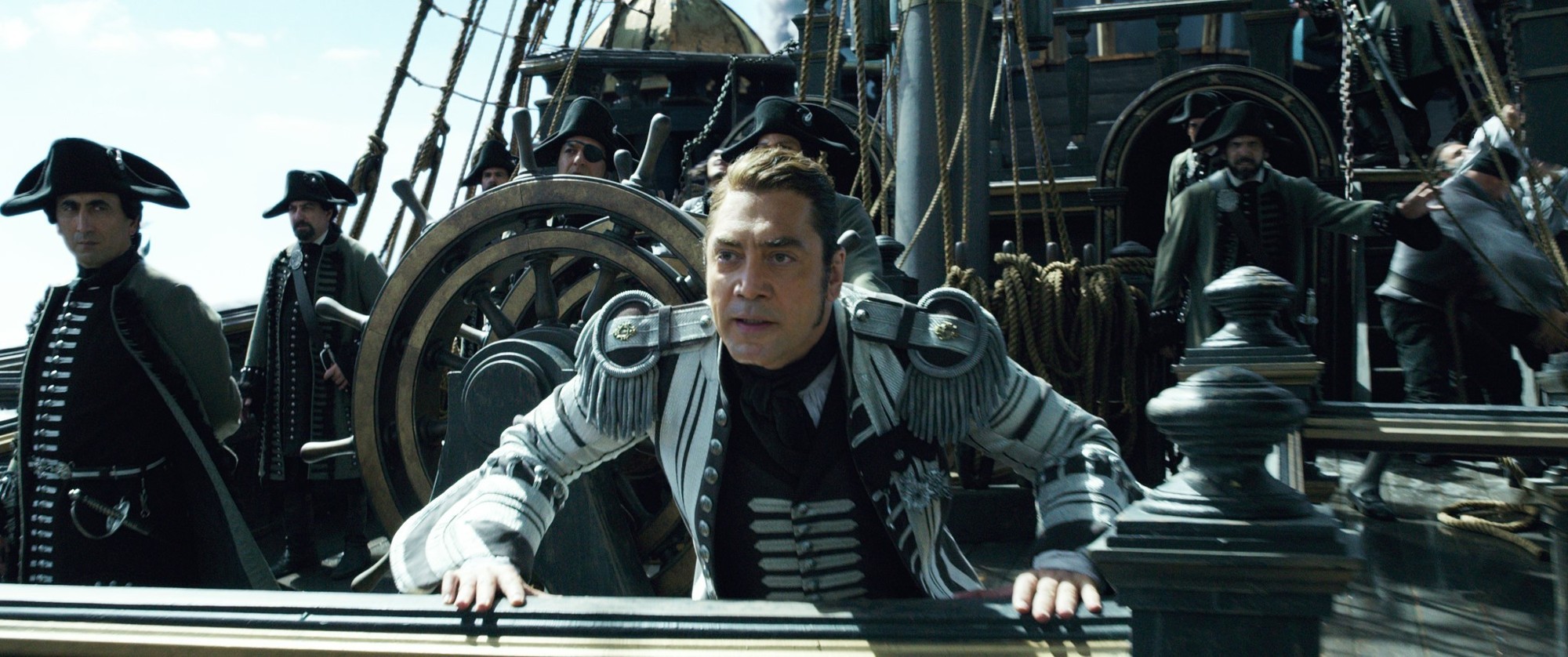 Javier Bardem stars as Captain Salazar in Walt Disney Pictures' Pirates of the Caribbean: Dead Men Tell No Tales (2017)