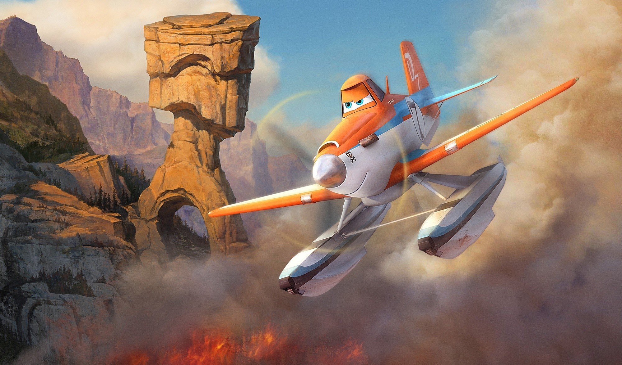 Dusty Crophopper from Walt Disney Pictures' Planes: Fire & Rescue (2014)