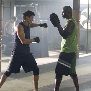 Djimon Hounsou and Sean Faris in Summit Entertainment's Never Back Down (2008)