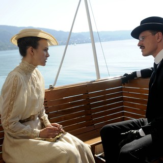 Keira Knightley stars as Sabina Spielrein and Michael Fassbender stars as Carl Jung in Sony Pictures Classics' A Dangerous Method (2011)