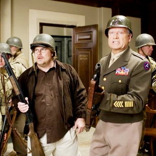 Kevin P. Farley stars as Michael Malone and Kelsey Grammer stars as George S. Patton in Vivendi Entertainment's An American Carol (2008)