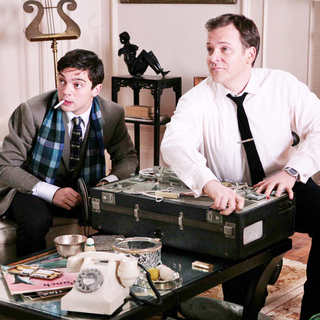 Dominic Cooper stars as Danny and Peter Sarsgaard stars as David in Sony Pictures Classics' An Education (2009). Photo credit by Kerry Brown.
