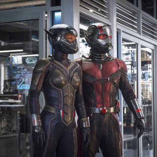 Evangeline Lilly stars as Hope van Dyne/The Wasp and Paul Rudd stars as Scott Lang/Ant-Man in Walt Disney Pictures' Ant-Man and the Wasp (2018)