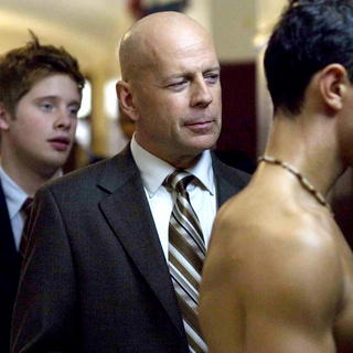 Patrick Taylor stars as Paul Moore and Bruce Willis stars as Principal Kirkpatrick in Yari Film Group Releasing's Assassination of a High School President (2009)
