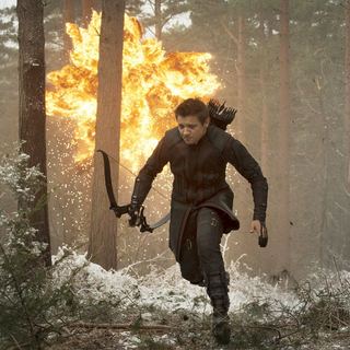 Jeremy Renner 	stars as Clint Barton/Hawkeye in Walt Disney Pictures' Avengers: Age of Ultron (2015)
