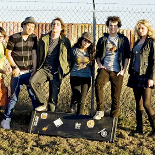Charlie Saxton, Tim Jo, Ryan Donowho, Vanessa Hudgens, Gaelan Connell and Alyson Michalka in Summit Entertainment's Bandslam (2009)