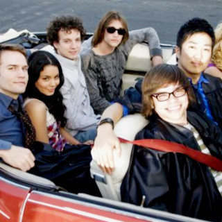 Scott Porter, Vanessa Hudgens, Gaelan Connell, Ryan Donowho, Charlie Saxton, Tim Jo and Alyson Michalka in Summit Entertainment's Bandslam (2009)