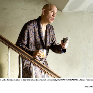 John Malkovich stars as Osbourne Cox in Focus Features' Burn After Reading (2008). Photo credit by Macall Polay.
