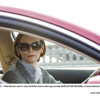Tilda Swinton stars in Joel and Ethan Coen's dark spy-comedy BURN AFTER READING, a Focus Features release.