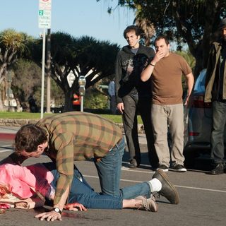 Ashley Greene stars as Evelyn and Anton Yelchin stars as Max in Image Entertainment's Burying the Ex (2015)