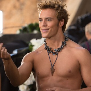 Sam Claflin stars as Finnick Odair in Lionsgate Films' The Hunger Games: Catching Fire (2013)