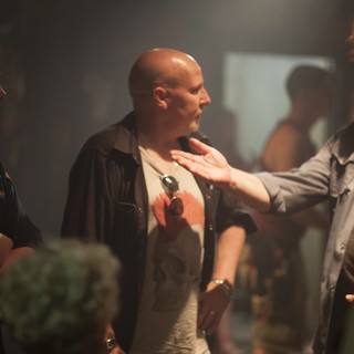 Rupert Grint stars as Cheetah Chrome and Alan Rickman stars as Hilly Kristal in XLrator Media's CBGB (2013)