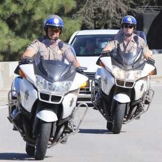 Michael Pena stars as Frank 'Ponch' Poncherello and Dax Shepard stars as Jon Baker in Warner Bros. Pictures' CHiPs (2017)