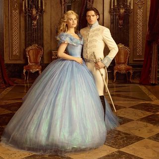 Lily James stars as Cinderella and Richard Madden stars as  Prince Charming in Walt Disney Pictures' Cinderella (2015)