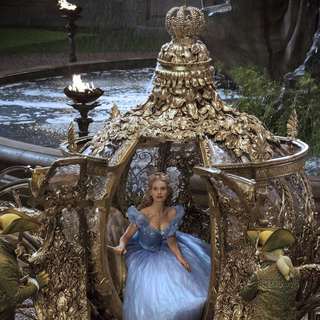 Lily James stars as Cinderella in Walt Disney Pictures' Cinderella (2015). Photo credit by Jonathan Olley.