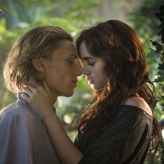 Jamie Campbell Bower stars as Jace Wayland and Lily Collins stars as Clary Fray in Screen Gems' The Mortal Instruments: City of Bones (2013)