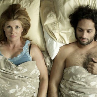 Connie Britton stars as Gloria and Jason Mantzoukas stars as Brian in Tribeca Film's Conception (2012). Photo credit by Noah Rosenthal.