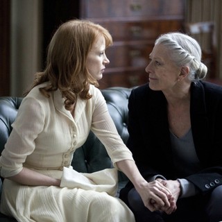 Jessica Chastain stars as Virgilia and Vanessa Redgrave stars as Volumnia in The Weinstein Company's Coriolanus (2012)
