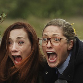 Jocelyn DeBoer stars as Monica and Ingrid Haas stars as Blake in Well Go USA's Dead Snow 2: Red vs Dead (2014)