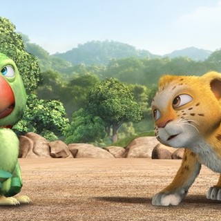 Alex the Parrot and Yuvi the Cub from Applied Art Productions' Delhi Safari (2012)
