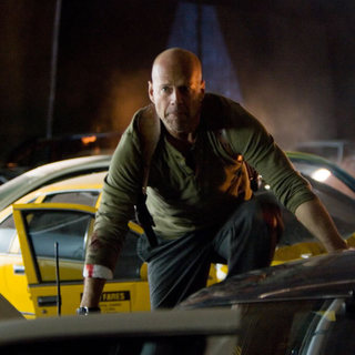 Bruce Wilis as John McClane in The 20th Century Fox's Live Free or Die Hard (2007)