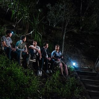Sam Rockwell, Chris Messina, Jake Johnson, Mike Birbiglia and Steve Berg in The Orchard's Digging for Fire (2015)