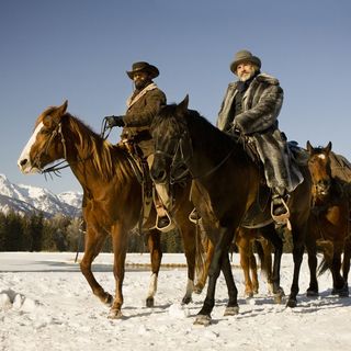 Jamie Foxx stars as Django and Christoph Waltz stars as Dr. King Schultz in The Weinstein Company's Django Unchained (2012)