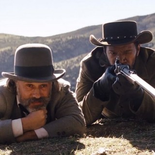 Christoph Waltz stars as Dr. King Schultz and Jamie Foxx stars as Django in The Weinstein Company's Django Unchained (2012)