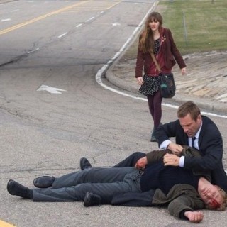 Liana Liberato stars as Amy and Aaron Eckhart stars as Ben Logan in Radius-TWC's Erased (2013)