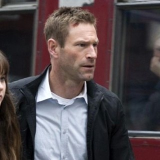 Liana Liberato stars as Amy and Aaron Eckhart stars as Ben Logan in Radius-TWC's Erased (2013)