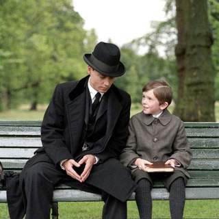 Johnny Depp and Freddie Highmore in Miramax Films' Finding Neverland (2004)