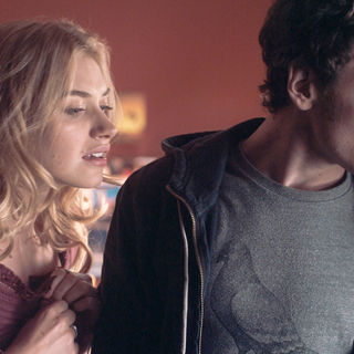 Imogen Poots stars as Amy Peterson and Anton Yelchin stars as Charley Brewster in DreamWorks SKG's Fright Night (2011)