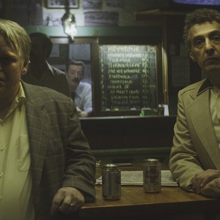 Philip Seymour Hoffman (Mickey Scarpato) and John Turturro in IFC Films' God's Pocket (2014)