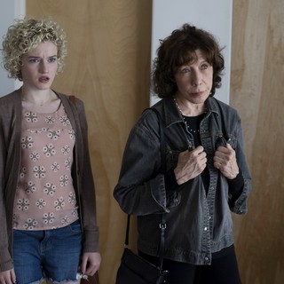 Julia Garner stars as Sage and Lily Tomlin stars as Elle Reid in Sony Pictures Classics' Grandma (2015)