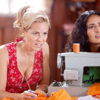 Maria Bello stars as Sally Lamonsoff and Salma Hayek stars as Roxanne Chase-Feder in Columbia Pictures' Grown Ups (2010)