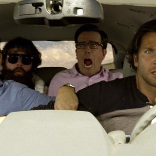 Justin Bartha, Zach Galifianakis, Ed Helms and Bradley Cooper in Warner Bros. Pictures' The Hangover Part III (2013)